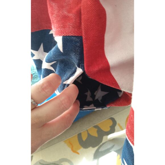 Vintage Americana Flag Bomber XXL Men’s Jacket Zip USA Patriotic - Picture 7 of 10